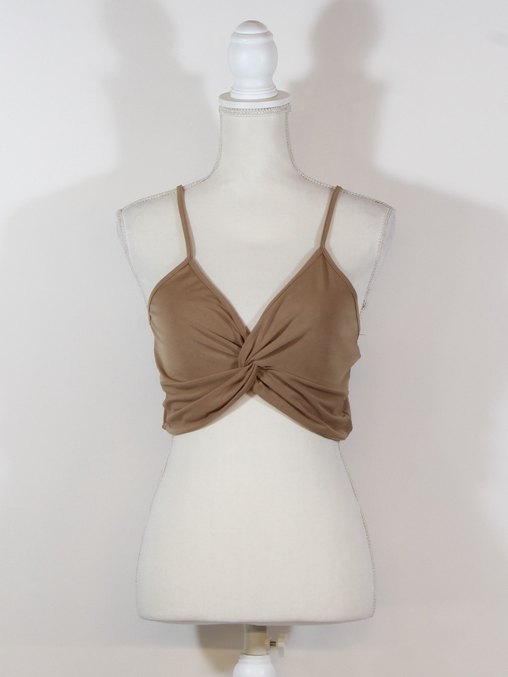 Sea Castle Tan Twist-Knot Camisole Top